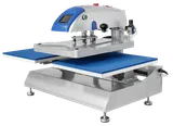 RIVO Duplex Air from three-quarters, close on the dual-station head with both platens open