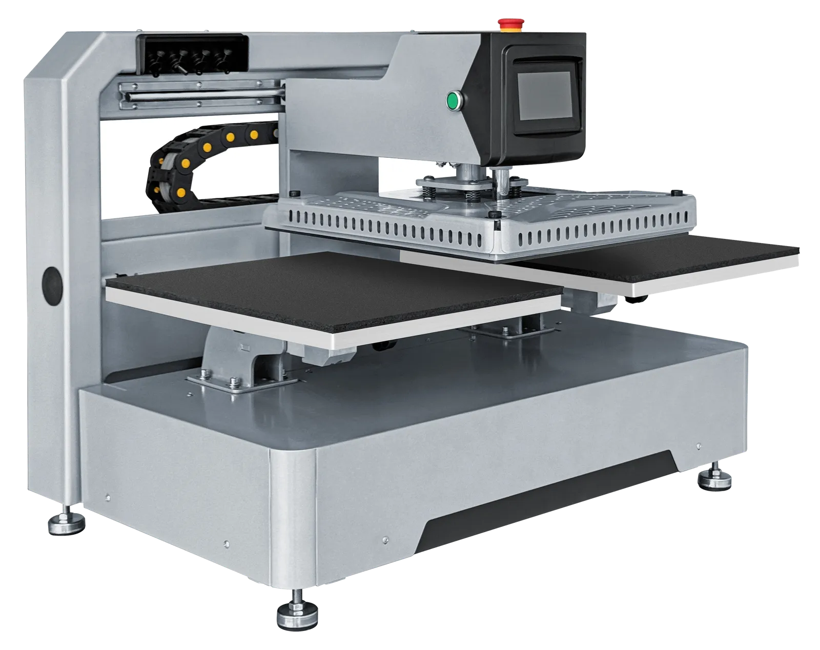 RIVO Duplex Super, dynamic three-quarter view of the fully enclosed machine
